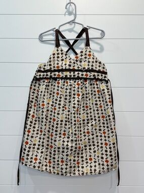 Y2K Zoey Girl Brown Strappy Floral Print Sundress